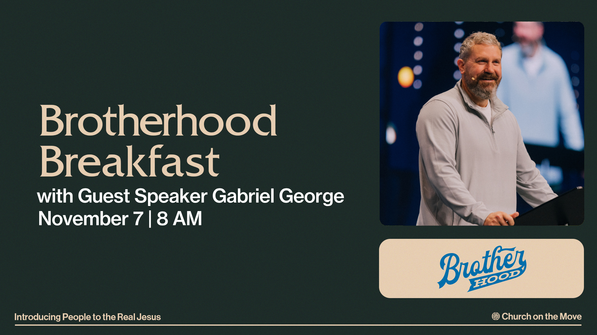 West Brotherhood Breakfast with Gabriel George